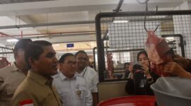 Komisi IV DPR RI bersama Kementerian Pertanian meninjau ketersediaan dan harga pangan di Pasar Johar serta Gudang Bulog Palebon, Semarang, Jawa Tengah. (Dok. Kementan)

