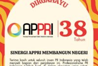 Budi Purnomo Karjodihardjo dan Tim Sapulangit Media Circle (SMC) Mengucapkan Dirgahayu Asosiasi Perusahaan Public Relatìons Indonesia (APPRI) ke 38. (Dok. APPRI)