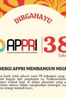 Tim Sapulangit Media Mengucapkan Dirgahayu Asosiasi Perusahaan Public Relatìons Indonesia (APPRI) ke 38