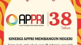 Budi Purnomo Karjodihardjo dan Tim Sapulangit Media Circle (SMC) Mengucapkan Dirgahayu Asosiasi Perusahaan Public Relatìons Indonesia (APPRI) ke 38. (Dok. APPRI)