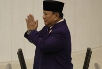Presiden Prabowo Subianto saat berpidato di depan Parlemen Turki di Ankara. (Dok. Tim Media Prabowo)