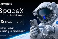 JustMarkets mengumumkan peluncuran layanan trading saham SpaceX (SPCX) bagi para kliennya. (Dok. JustMarkets)