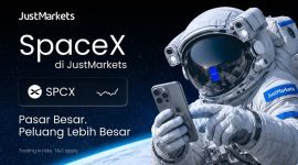 JustMarkets mengumumkan peluncuran layanan trading saham SpaceX (SPCX) bagi para kliennya. (Dok.  JustMarkets)