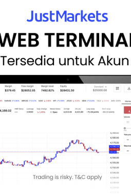 Trading Langsung dari Browser, JustMarkets Hadirkan Web Terminal