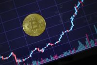 Gambar ini menampilkan seorang investor yang sedang menganalisis grafik pertumbuhan aset digital di layar komputer, merefleksikan dinamika dan peluang di pasar kripto yang terus berkembang pesat.