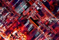 Jaringan digital futuristik yang merepresentasikan konektivitas dan keamanan teknologi blockchain, menunjukkan bagaimana data terenkripsi dan tersebar di seluruh dunia. Gambar ini mengilustrasikan masa depan di mana setiap interaksi dan kepemilikan digital dilindungi oleh sistem yang transparan dan tidak dapat diubah.